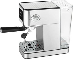 Aparat de espresso 7-în-1 Camry CR 4389, 1200 W, 20 bar, 1,7 l, control PID, panou LCD tactil, încălzire cești, extracție la rece, oțel inoxidabil