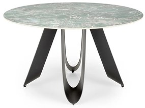 Masa rotunda Giovani marmura verde/negru ø135/h76 cm