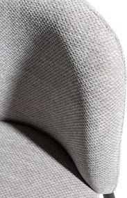 Set de scaune de sufragerie gri 2 buc. tapițat Ginny – MOME