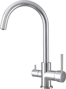 Baterie bucatarie Rubineta Ultra compatibila cu sistem filtrare finisaj crom lucios