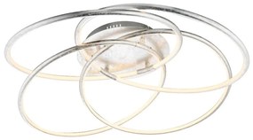 Lustra LED cu telecomanda Barna 60W argintie 67828-60S GL
