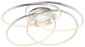 Lustra LED cu telecomanda Barna 60W argintie 67828-60S GL