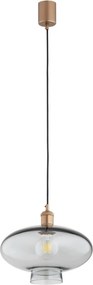 Lustra/pendul design decorativ TRESCO cupru/fumuriu
