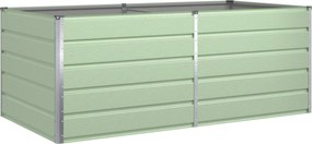 vidaXL Jardinieră Verde pastel 195 x 100 x 75 cm Oțel Galvanizat