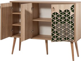 Comoda Mega 121, Vella, 120x36x94 cm, multicolor