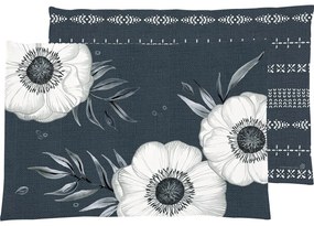 Suport pentru farfurii din material textil 48x33 cm Holly Flower - IHR