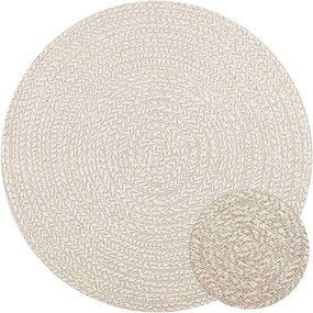 vidaXL Covor „ZIZUR” crem aspect iută pentru interior și exterior