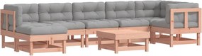 vidaXL Set mobilier de grădină cu perne, 8 piese, lemn masiv douglas