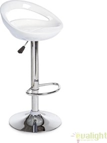 Set de 2 scaune de bar design modern alb ASTER 0731328 BZ