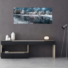 Tablou - Peisaj înghețat (120x50 cm)