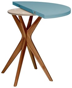 Masă de dining rotundă extensibilă 45x90 cm Jubi – Ragaba