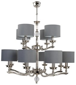 Candelabru 12 brate design modern realizat manual Tivoli