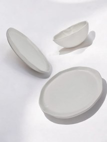 Set Farfurii 18 piese NOVUM Milk Foam (6 farfurii 26cm, 6 farfurii 21cm, 6 boluri 500ml, glazurat manual) LIVRARE FEBRUARIE 2025