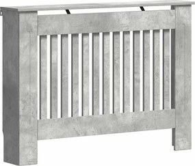 vidaXL Capac pentru radiator Gri din beton 112 x 19 x 81,5 cm
