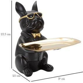 Statuetă din polirășină 23,5 cm Bulldog – Mauro Ferretti