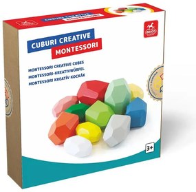 1 x Cuburi creative Montessori - 11 piese