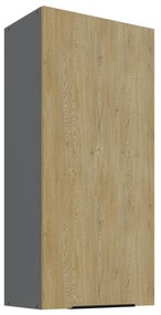 Dulap superior de bucătărie Carminia 50 G-108 1F (stejar cremona + antracit). 1127943