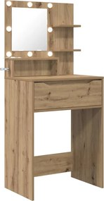 vidaXL Mese de toaletă pentru dormitor cu sertar Stejar Artizanal