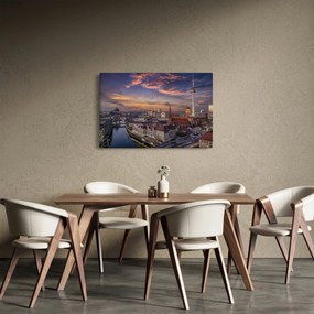Tablou - Apus de soare în Berlin (90x60 cm)