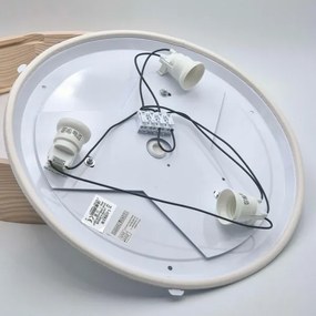 Plafonieră baie NATURAL 3xE27/15W/230V IP54 pin Ø 37 cm