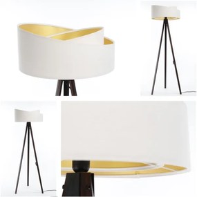 Lampă de podea GALAXY 1xE27/60W/230V alb/wenge