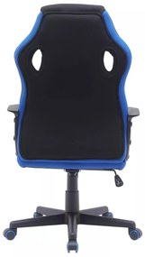 Scaun de birou Dakar negru/albastru
