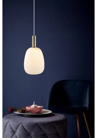 Nordlux - Candelabru pe cablu ALTON 1xE27/60W/230V alb/negru/alama