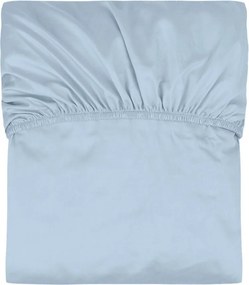 Cearceaf albastru deschis din bumbac cu elastic 180x200 cm Oba – noo.ma