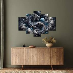 Tablou – Dragon în fum (150x105 cm)