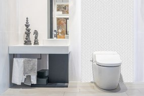 Panou perete Herringbone albă