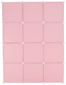 Dulap modular pentru copii, roz  model copii, NURMI