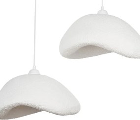 Brilagi - Lampă suspendată pe cablu WABI SABI, 2xE27/40W/230V, Ø 74 cm, albă