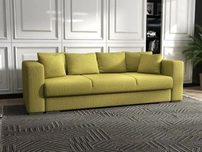 Canapea extensibilă dumonde cu ladă de depozitare si sezut confortabil din spuma high-density, Gloria Enjoy Green 240x100 cm