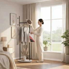 Cuier din metal ,culoare negru,170x58 cm