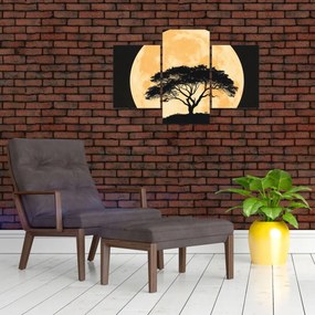 Tablou – Arbore în lună plină aurie II. (90x60 cm)