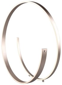 Lampadar gri LED cu control vocal/cu control prin aplicații mobile cu abajur din metal (înălțime 75 cm) Cinardi – CINQUE