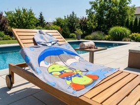 Poncho pentru copii DUCK SPLASH gri Dimensiune: 60 x 120 cm