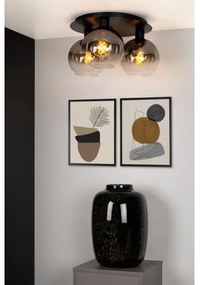 Plafonieră Lucide 74114/03/30 MARIUS 3xE27/40W/230V negru