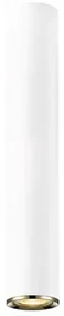 Spot aplicat design minimalist LOYA H-35cm, alb mat/ french gold