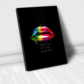 Tablou Canvas - Rainbow lips 40 x 60 cm