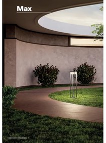 Redo 90677 - Lampă LED de exterior MAX, 15 W, 230 V, 3000 K, 80 cm, IP65, antracit