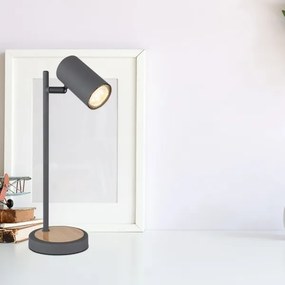 Globo 57910TG - Lampă de birou ROBBY 1xGU10/5W/230V gri/maro