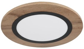 Plafoniera LED design industrial Lea negru, maro 40cm