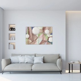 Tablou - 3D abstract culori pastel (90x60 cm)