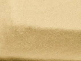Cearsaf Jersey pentru patut copii cu elastic galben 60x120 cm