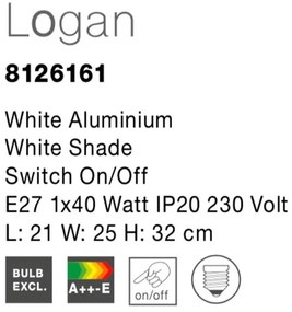 Aplica moderna de perete Logan NVL-8126161