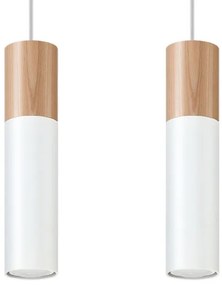 Lustră pe cablu PABLO 2xGU10/40W/230V alb