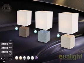 Veioza / Lampa de masa cu design modern, Geri 21677 GL
