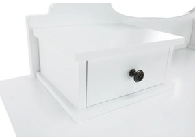 Măsuță decorativă cu scaun LINET NEW, albă