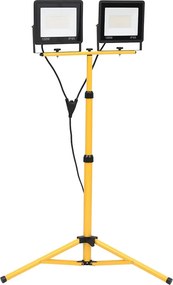 vidaXL Proiector cu LED și trepied, 2x100 W, alb cald